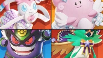 Revelados nuevos Holoatuendos de Sylveon, Gengar, Blissey y Decidueye para Pokémon Unite