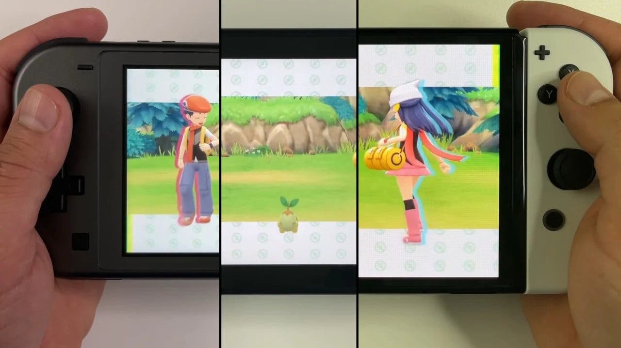 Pokémon Diamante Brillante y Perla Reluciente: Comparativa en vídeo en todos los modelos de Nintendo Switch