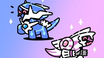 James Turner, diseñador de Pokémon, comparte este adorable fondo de pantalla de Dialga y Palkia