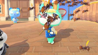 Así de espantosas son las avispas en primera persona en Animal Crossing: New Horizons