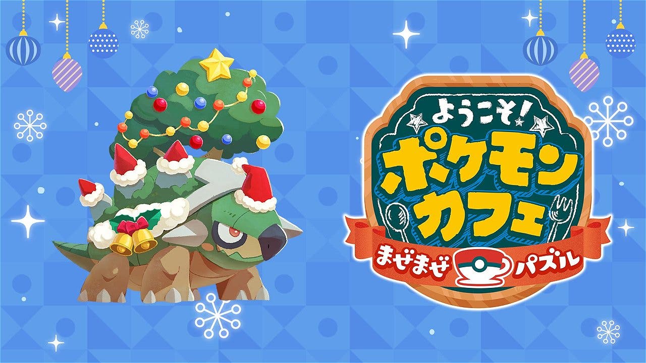 Un atuendo navideño para Torterra llega mañana a Pokémon Café ReMix