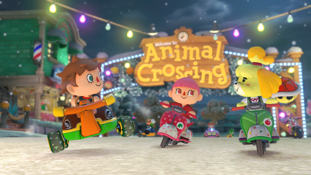 Han recreado la pista de Animal Crossing de Mario Kart 8 en New Horizons