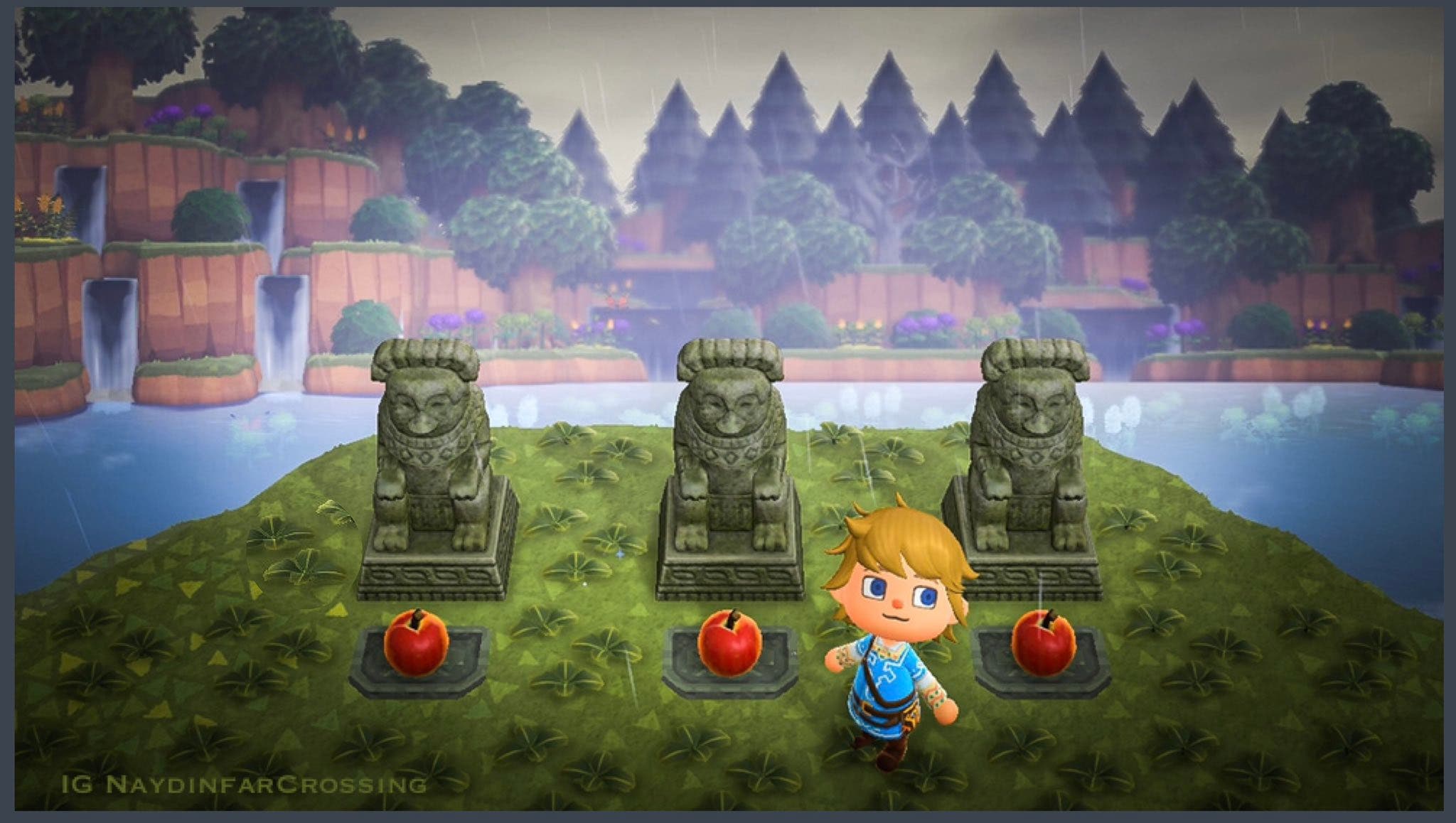Echa un vistazo a estos destacados lugares de Zelda: Breath of the Wild recreados en Animal Crossing: New Horizons