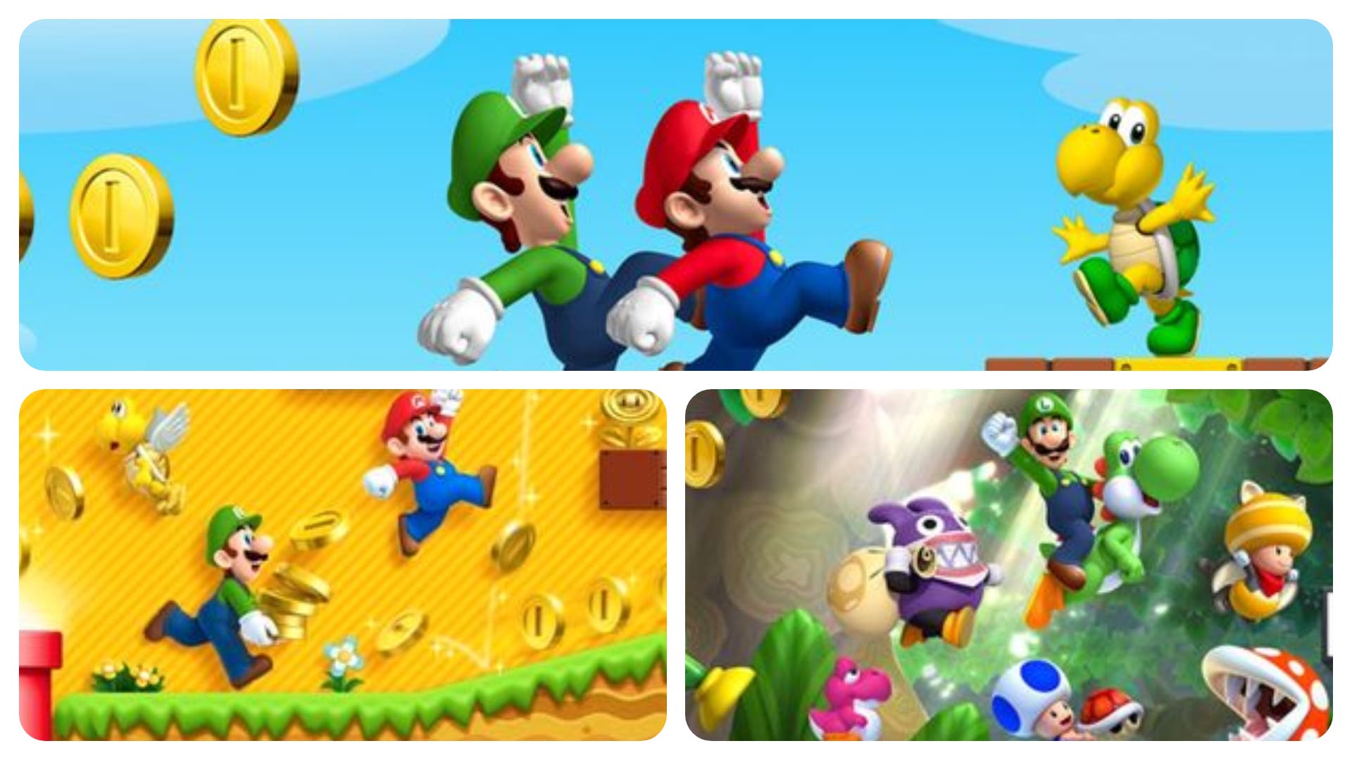 Ordenan los juegos de New Super Mario Bros. de peor a mejor