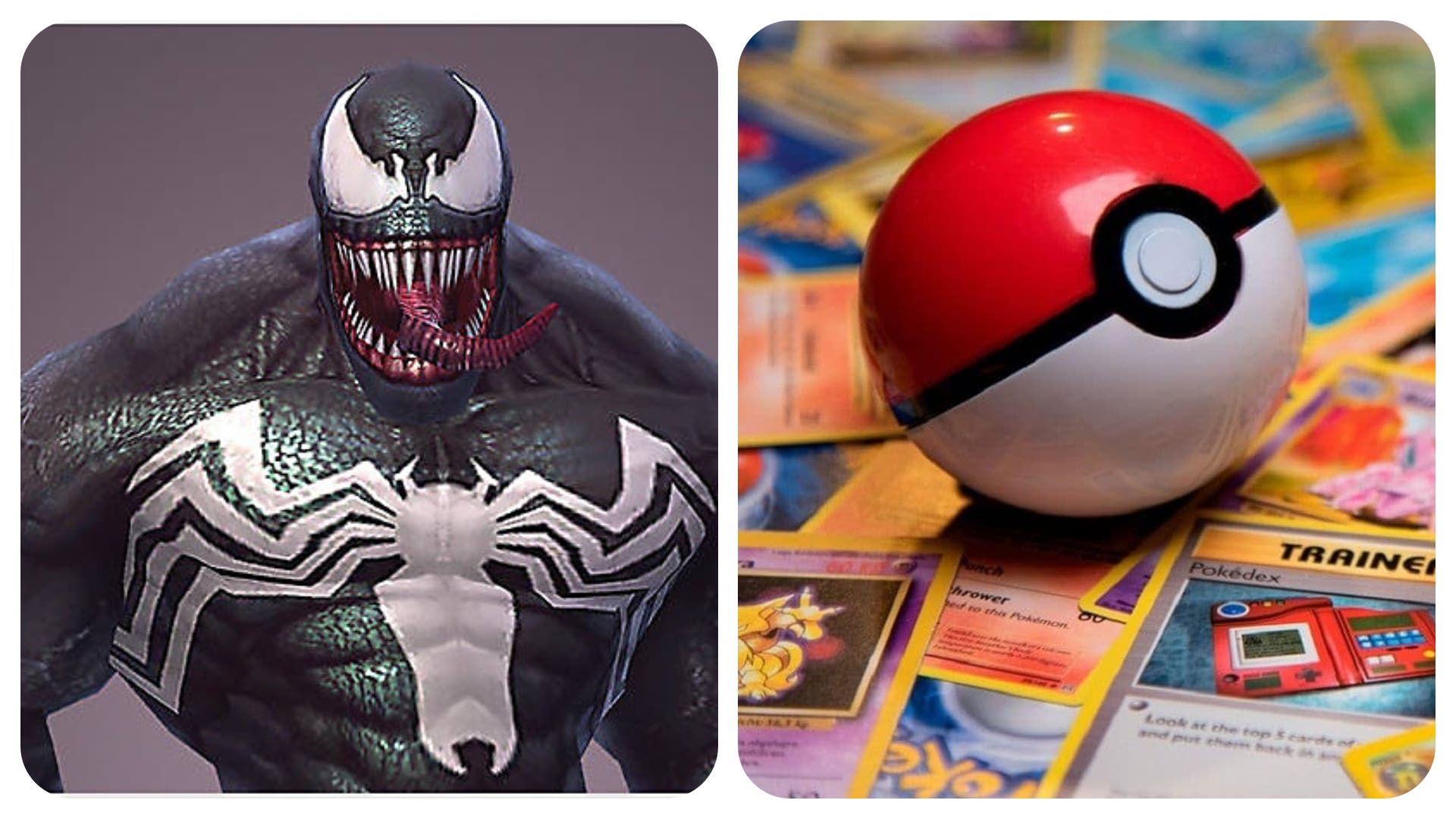 Las nuevas portadas de Venom de Marvel son cartas del JCC Pokémon