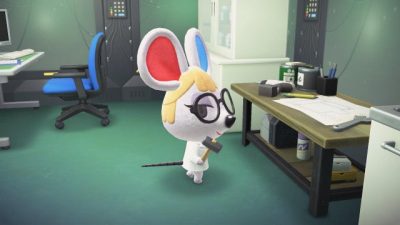 Fan de Animal Crossing ha imaginado a Petri como si fuera Dexter de «El laboratorio de Dexter»