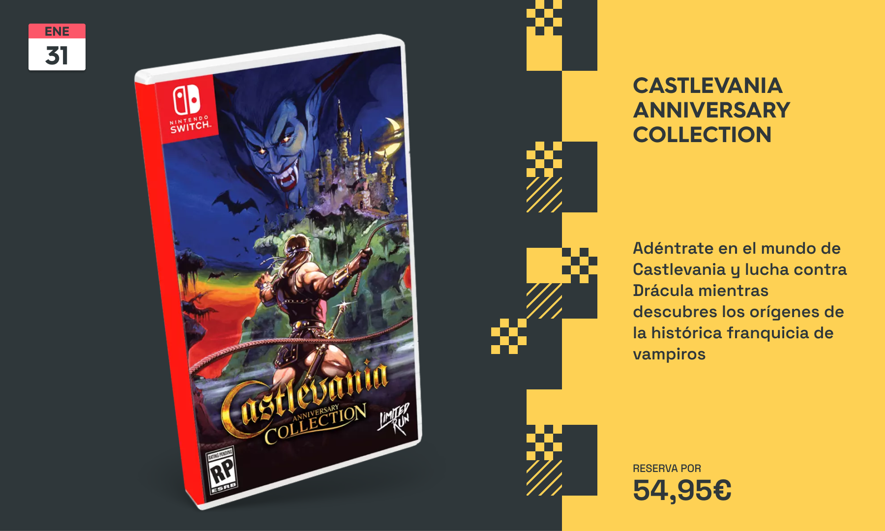 Recorre los orígenes de Castlevania con Castlevania Anniversary Collection para Nintendo Switch