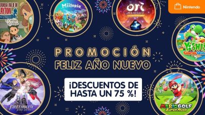 Nintendo lanza estas Ofertas Promoción «Feliz Año Nuevo» de hasta un 75% en la eShop de Switch: lista completa de descuentos