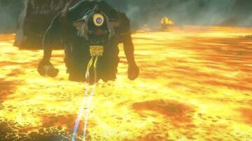 Logran tirar a la lava a un Hinox en Zelda: Breath of the Wild: esto es lo que sucede