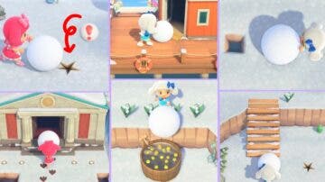 Ponen a prueba la resistencia de las bolas de nieve en diferentes situaciones en Animal Crossing: New Horizons