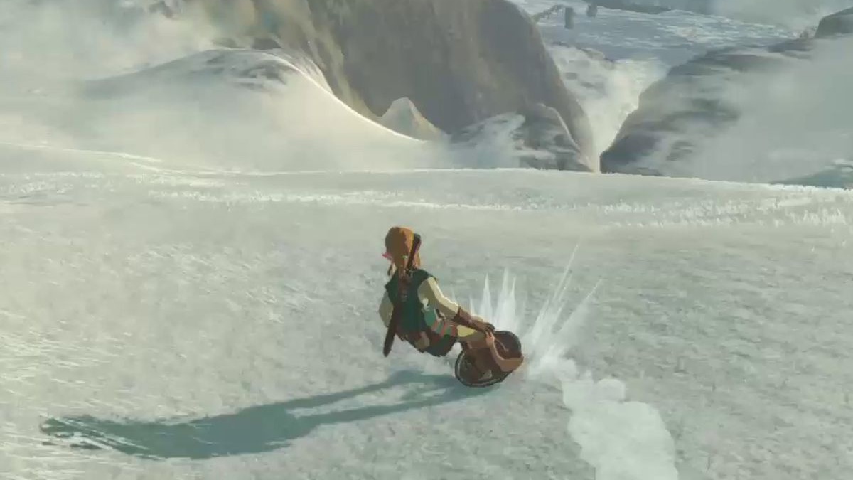 The Legend Of Zelda Breath Of The Wild Snowboarding 1280.0 Cropped