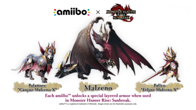 Anunciados nuevos amiibo para Monster Hunter Rise: Sunbreak y nuevo tráiler