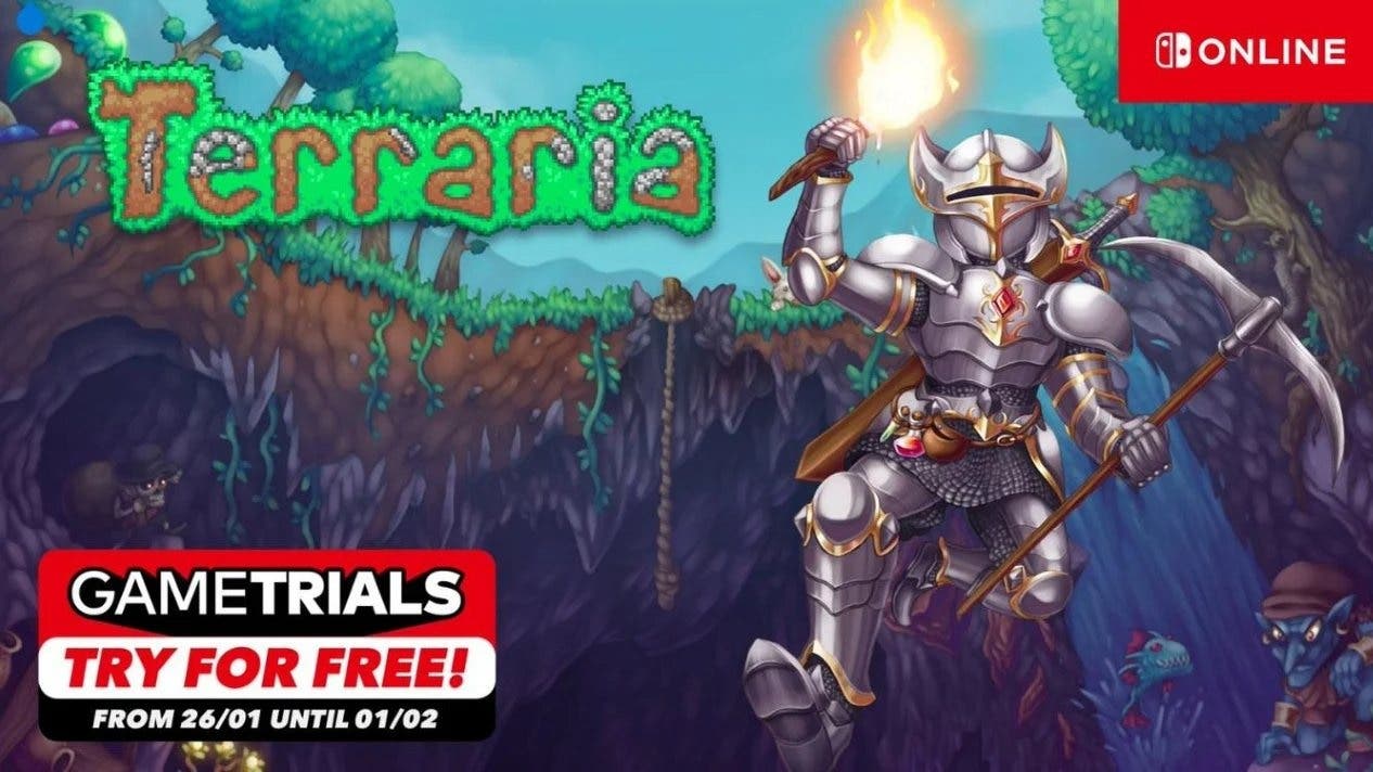 Terraria, nuevo juego de muestra gratuito de Nintendo Switch Online