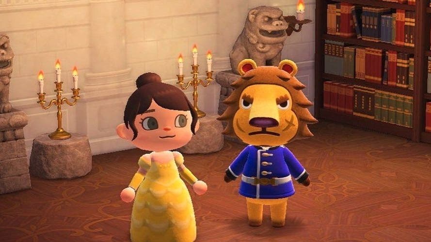 Recrean la escena de baile de La Bella y la Bestia en Animal Crossing: New Horizons