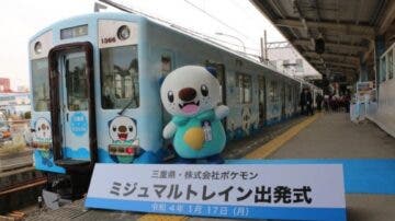 Así es el tren del Pokémon Oshawott que recorre Japón