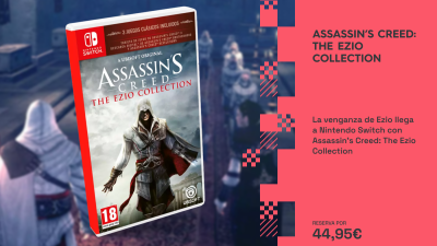 La venganza de Ezio llega a Nintendo Switch con Assassin’s Creed: The Ezio Collection: reserva disponible