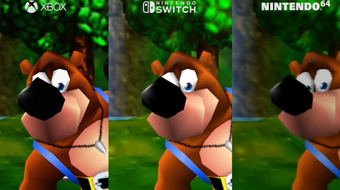 Comparativa en vídeo de Banjo-Kazooie: Xbox vs. Switch vs. Nintendo 64