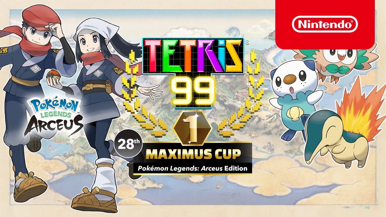 Nuevo tráiler del evento de Leyendas Pokémon: Arceus en Tetris 99