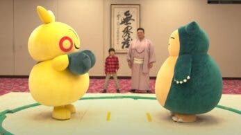 Snorlax y Makuhita se enfrentan en la colaboración de Pokémon con el sumo en Japón