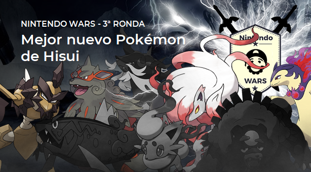 Tercera Ronda de Nintendo Wars: Mejor Pokémon de Hisui: ¡Vota por los 4 clasificados!