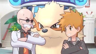 La pareja de compis Azul y Arcanine llegará a Pokémon Masters EX el 17 de febrero