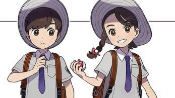 Arte y detalles de los protagonistas de Pokémon Escarlata y Púrpura