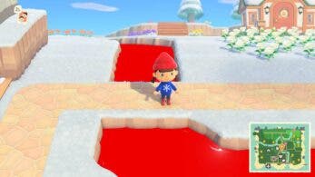 Glitch vuelve el agua roja en Animal Crossing: New Horizons