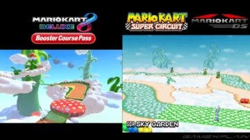 Comparativa de las pistas DLC de Mario Kart 8 Deluxe con su versión original