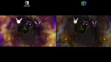 Comparativa en vídeo de Zelda: Majora’s Mask: Switch vs. Nintendo 64