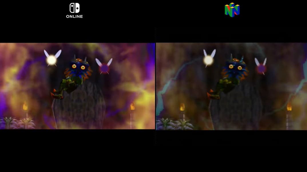 Comparativa en vídeo de Zelda: Majora’s Mask: Switch vs. Nintendo 64
