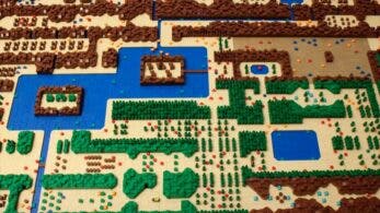 Recrean el mapa completo de Zelda con LEGO