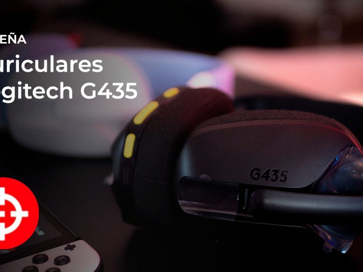 Audífonos inalámbricos con micrófono logitech g435 lightspeed para gaming  negro y amarillo fluorescente
