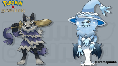 Echad un vistazo a más ilustraciones de Pokémon imaginados como personajes de Elden Ring
