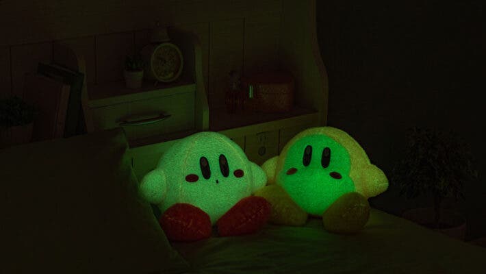 Querrás dormir con estos peluches de Kirby y Waddle Dee que brillan en la oscuridad