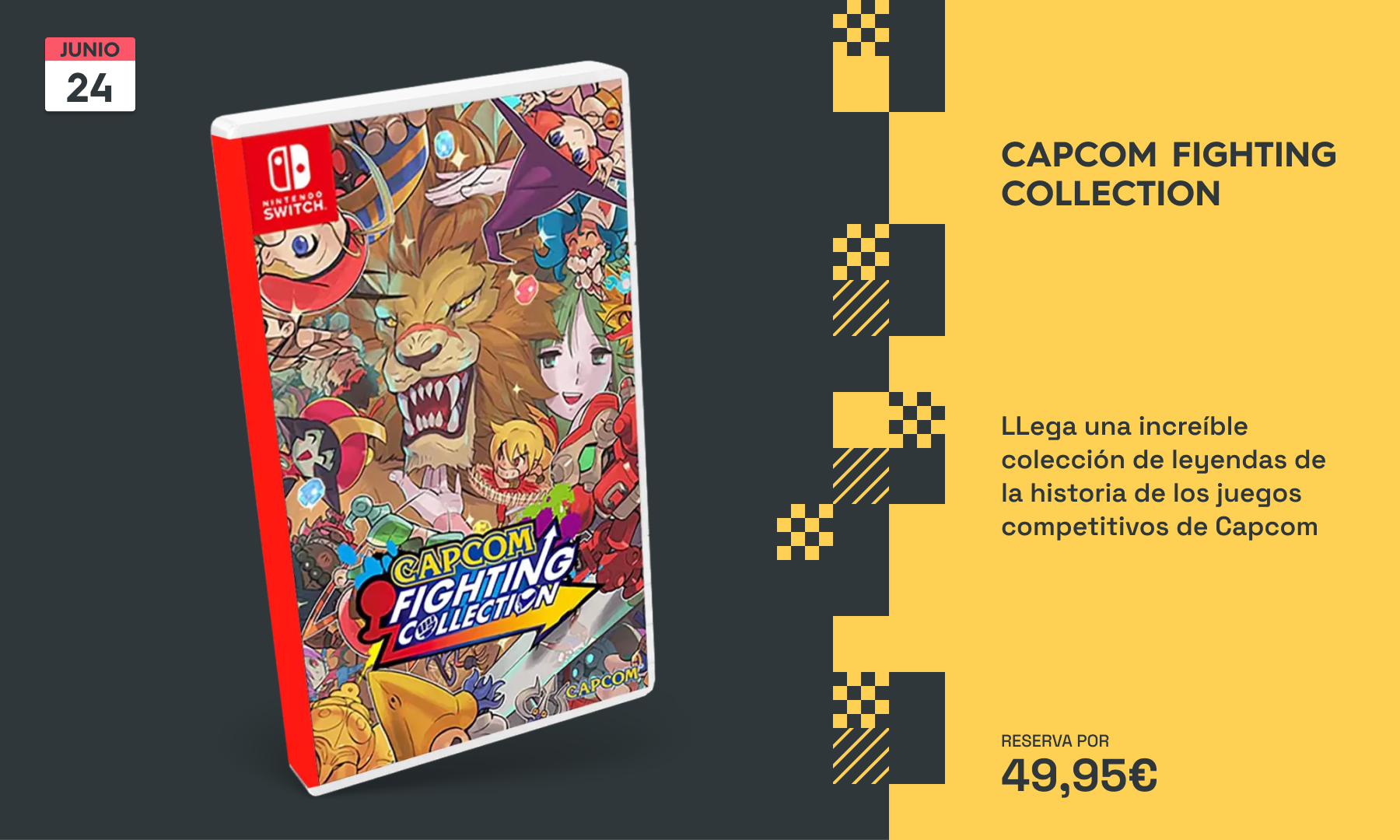 Juega a grandes leyendas con Capcom Fighting Collection para tu Nintendo Switch: reserva disponible