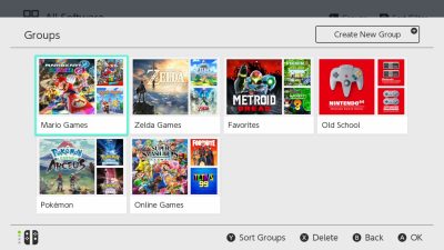 Nintendo Switch se actualiza a la versión 14.0.0 con grupos de juegos, ajustes de Bluetooth y más
