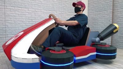 Crean un kart real de Mario Kart 8, ¿adivinas de qué está hecho?