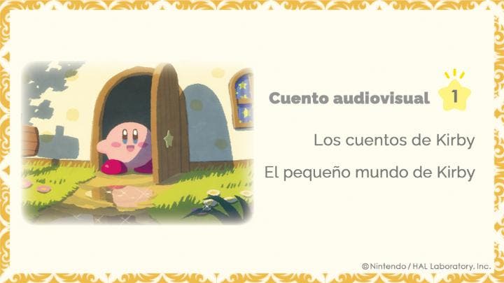 Nintendo lanza online este cuento audiovisual de Kirby