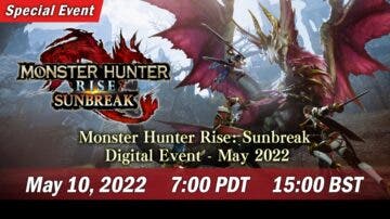 Monster Hunter Rise: Sunbreak confirma directo con novedades para este 10 de mayo