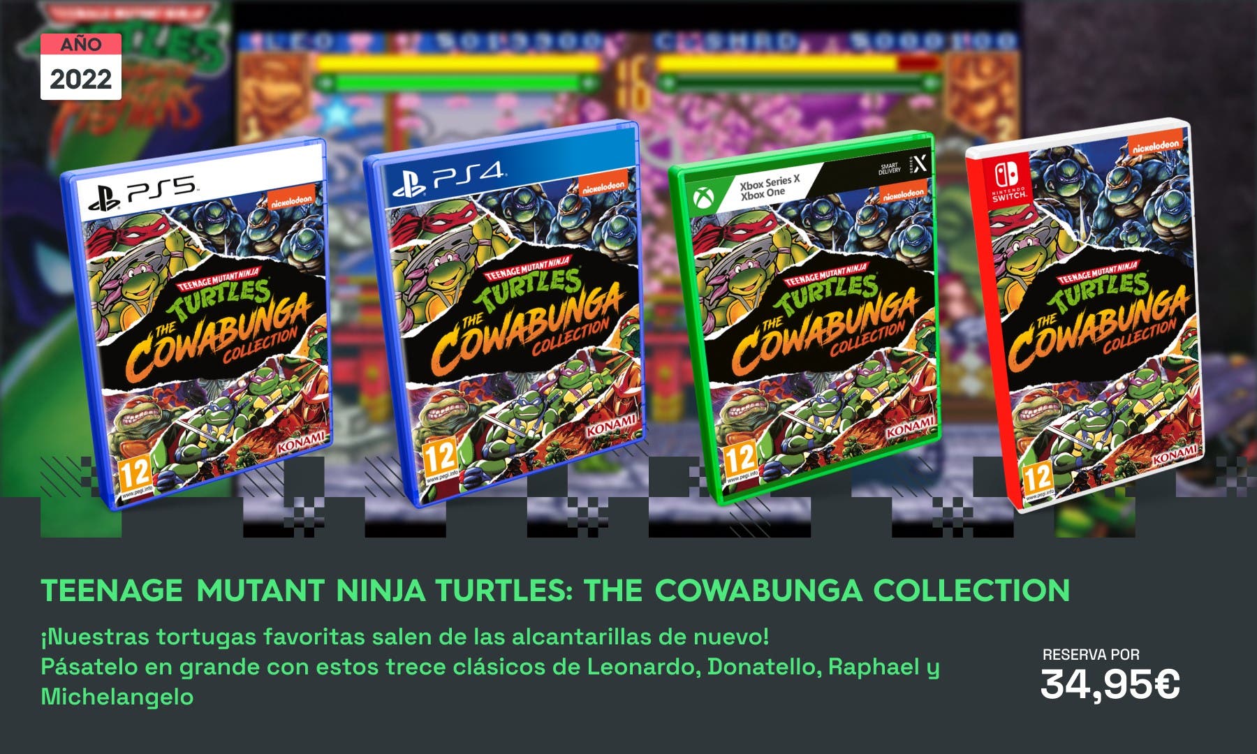 Vuelven las Tortugas Ninja con Teenage Mutant Ninja Turtles: The Cowabunga Collection para Nintendo Switch: reserva disponible