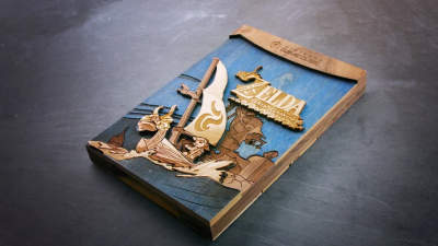 Este espectacular estuche de Zelda: The Wind Waker tallado en madera puede ser tuyo
