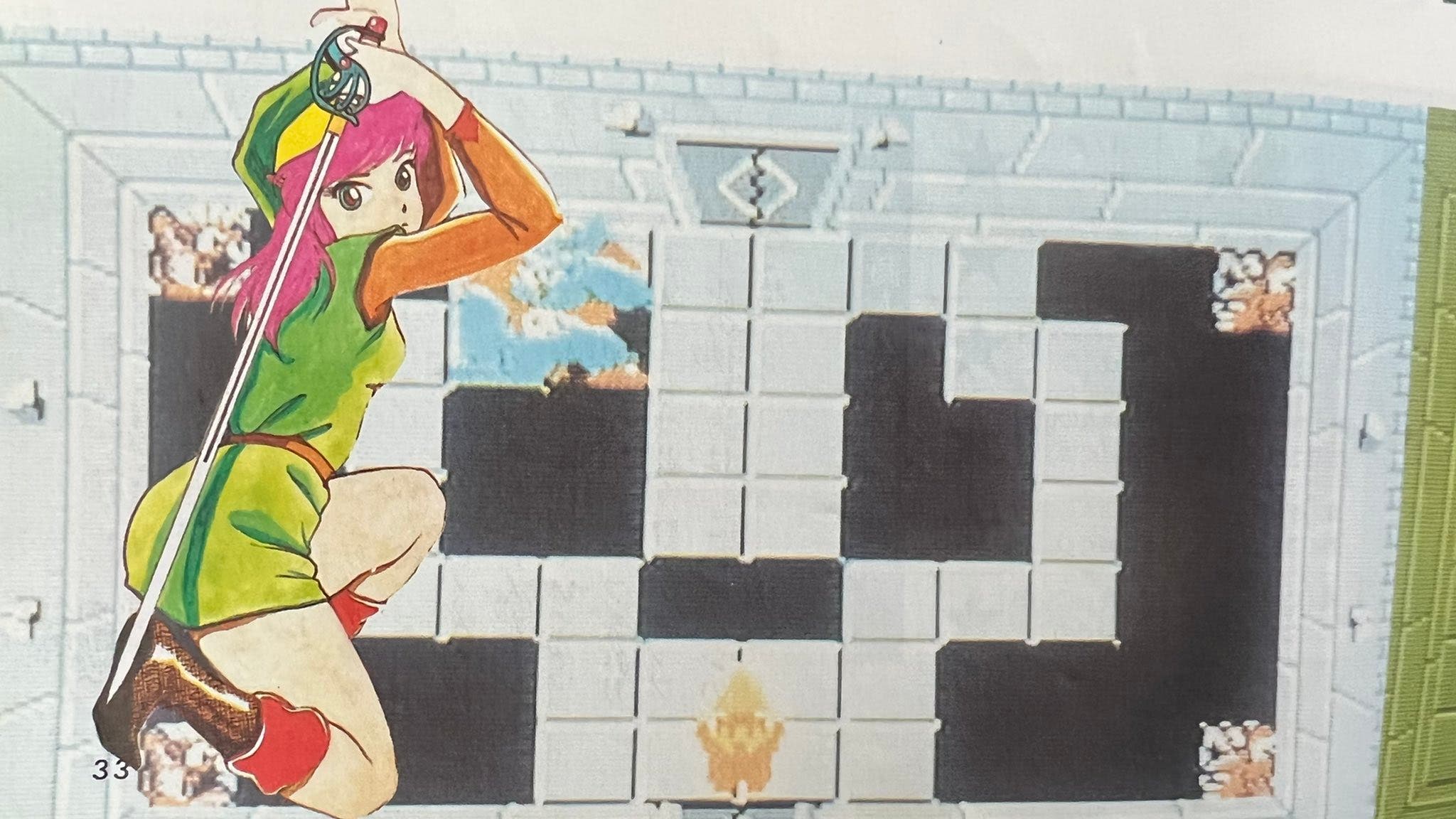 The Legend of Zelda: Resurge una ilustración oficial de Link mujer de 1986