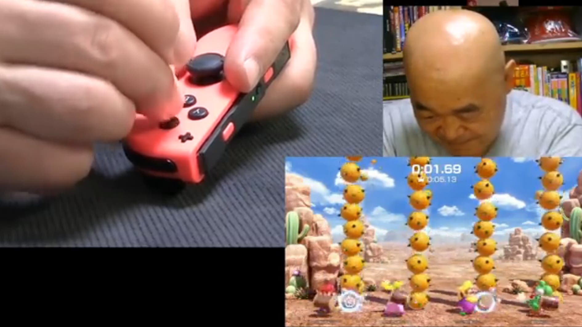 Este desarrollador japonés de 63 años luce increíble jugando a Mario Party Superstars