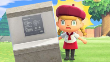 Destacan un espeluznante detalle de la vitrina de exposición ancha de Animal Crossing: New Horizons