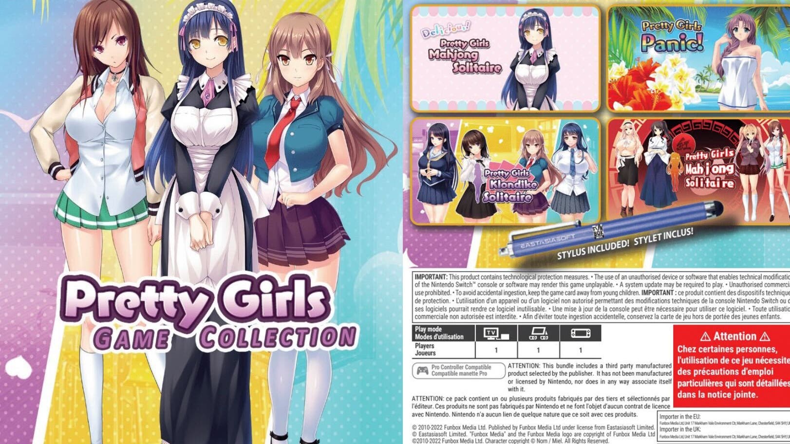 Pretty Girls: Game Collection llenará a Nintendo Switch de waifus este verano