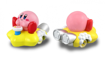 Kirby se sube a su estrella remolque para dar un paseíto en esta figura tan chula