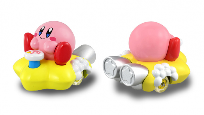Kirby se sube a su estrella remolque para dar un paseíto en esta figura tan chula