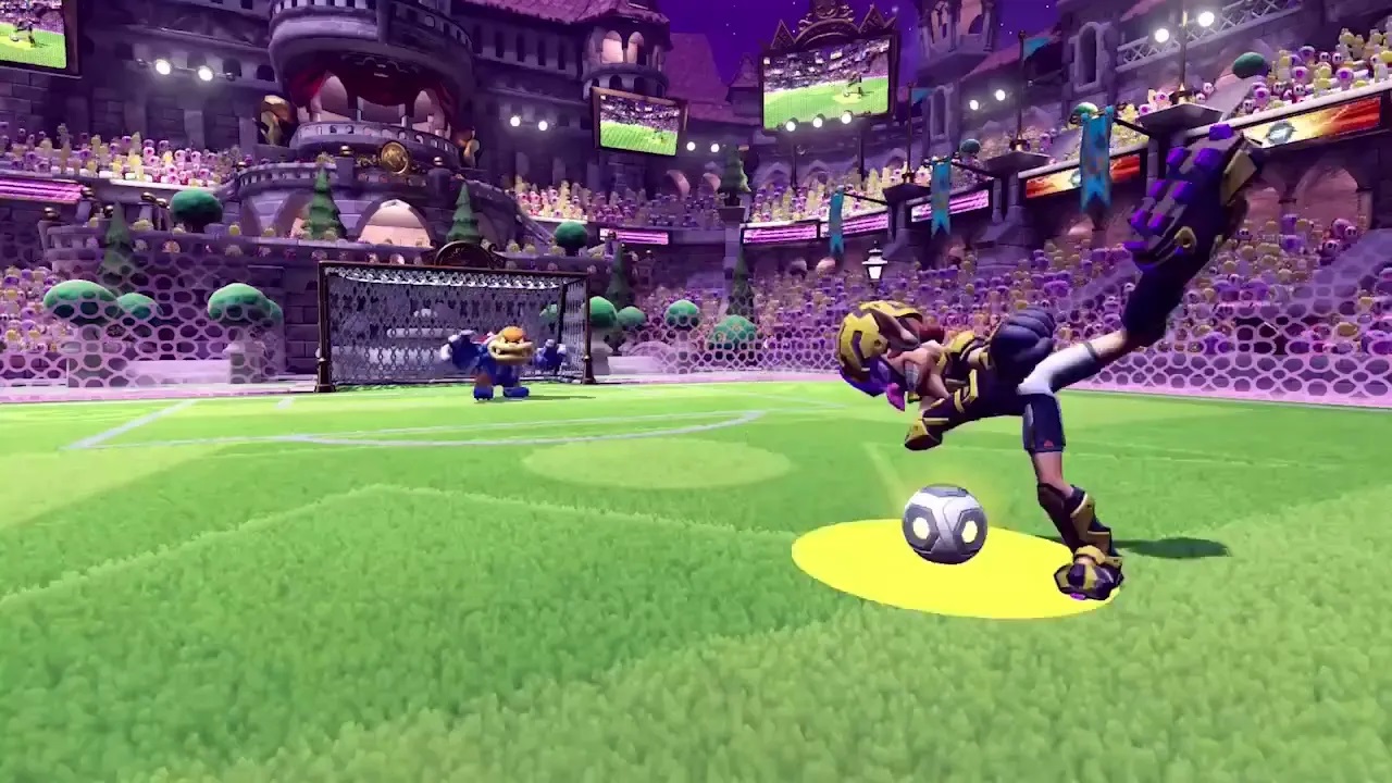 ¿Problemas a la hora de chutar a meta en Mario Strikers: Battle League Football? Este gráfico te ayudará