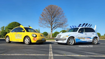 Fan presume de estos dos coches oficiales de Pokémon que posee
