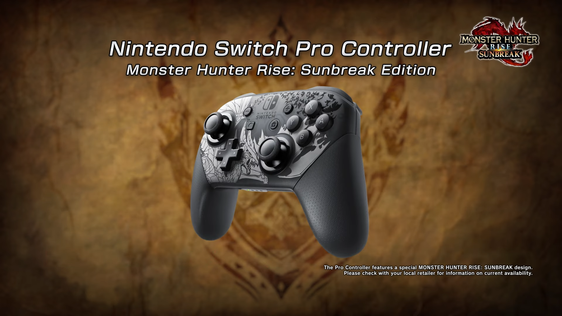 Anunciado un nuevo mando Nintendo Switch Pro Controller de Monster Hunter Rise: Sunbreak